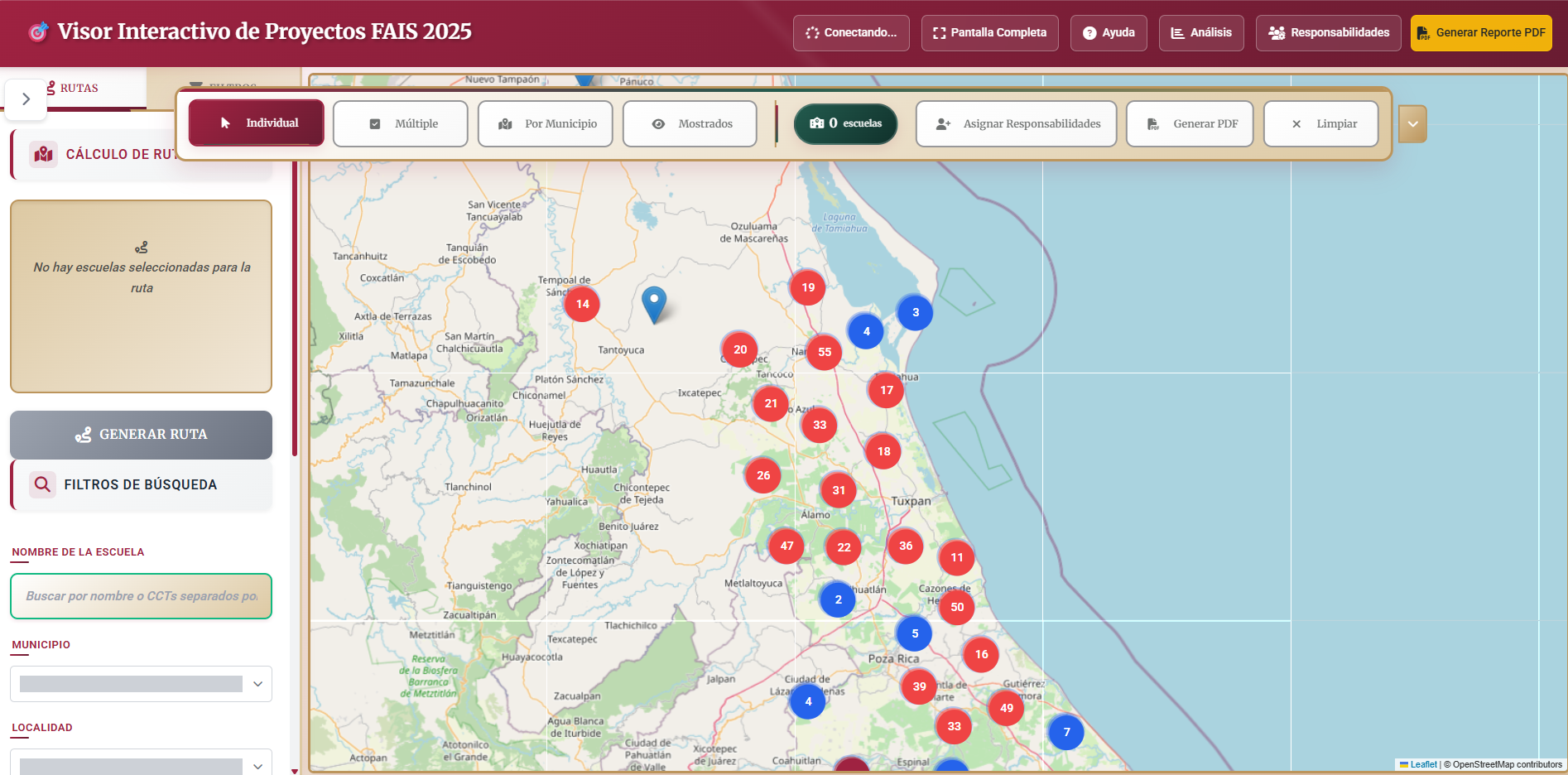 Dashboard Inteligente - Visor de Proyectos FAIS